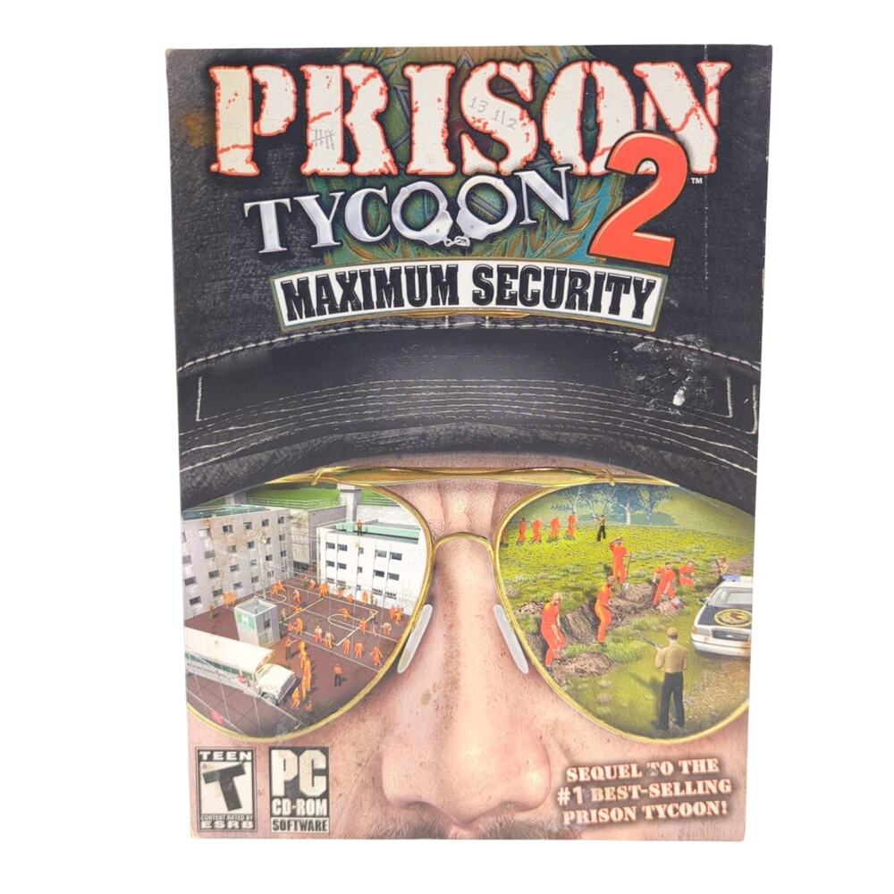 Prison Tycoon 2 Maximum Security PC Video Game Strategy Simulation